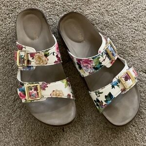 Floral Buckle Sandals
